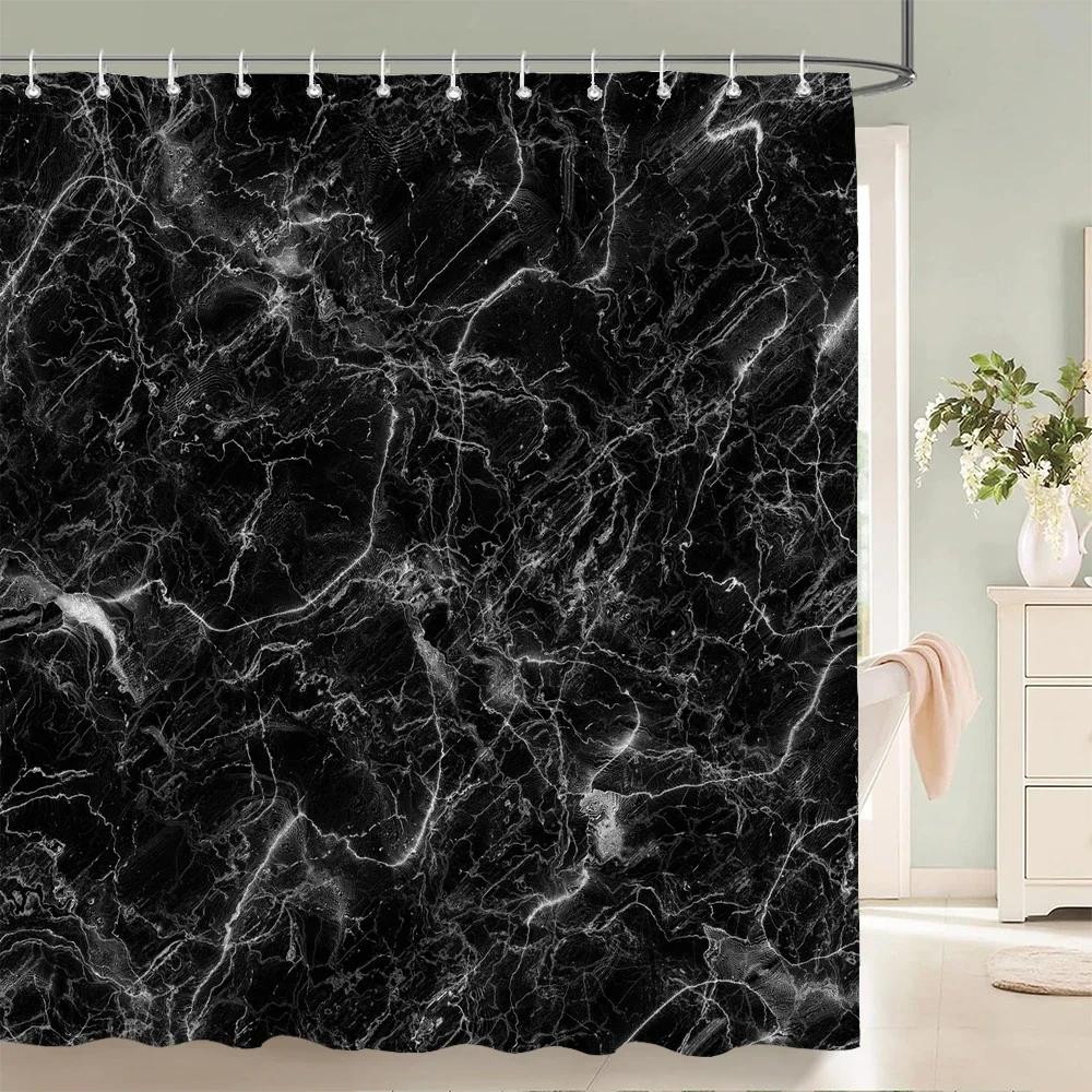 Colorful Abstract Marble Print Shower Curtain With Hook Waterproof Bathroom Curtain Polyester Curtain 3D Shower Curtains 180x180