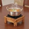 Rustic Style Camping Oven Stove Wood Frame Charcoal Oven Stove Portable Barbecue Grill  Outdoor