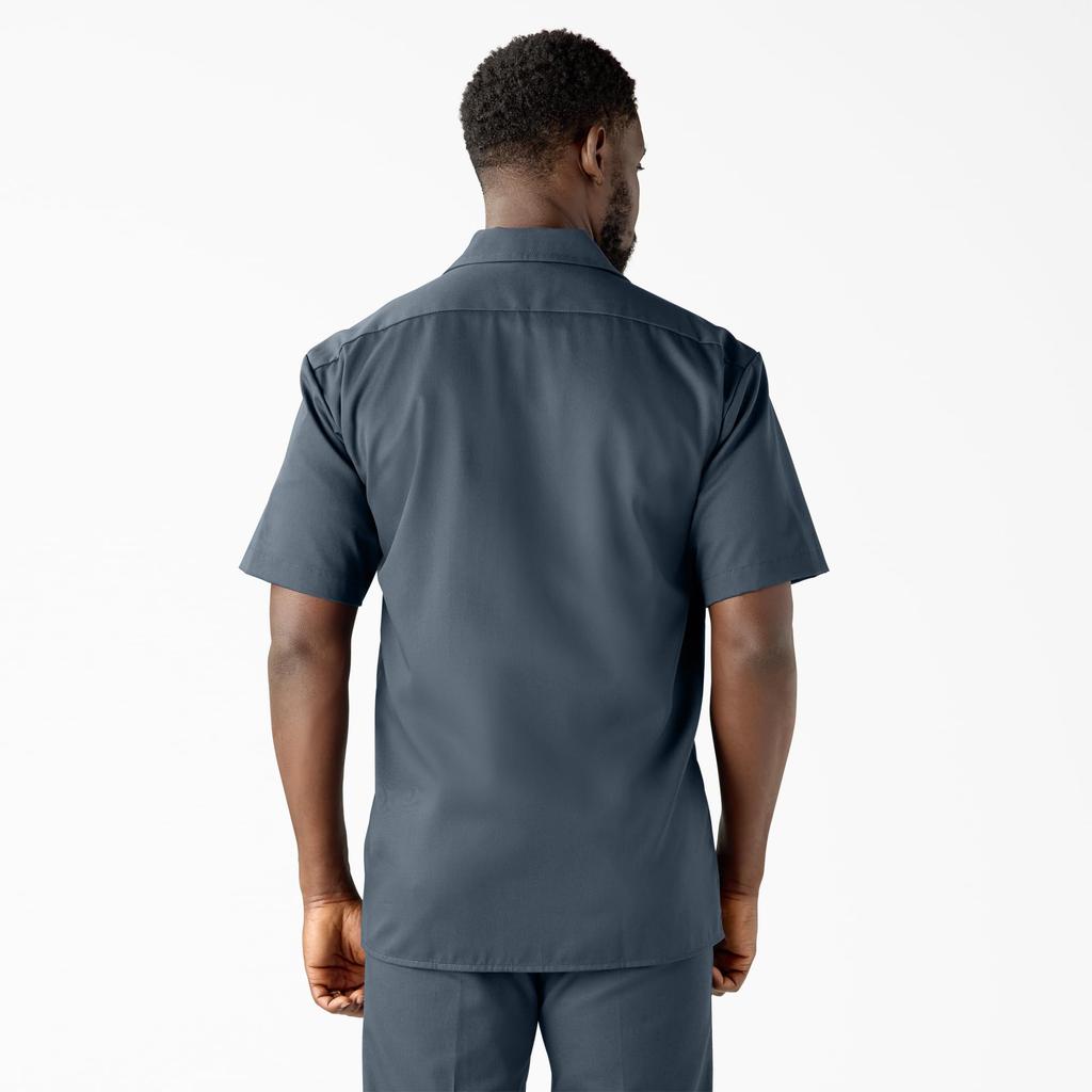 Dickies Arbeitshemd, Kurzarm, 1574 (L, Air Force Blue) [Parallelimport]