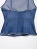 2025 Summer Fashion Backless Slim-Fit Denim Tank Top