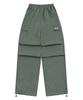 MUCENT Gross Poly Parachute Pintuck String Cargo Pants Unisex (5 Colors)