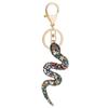 Mixed Color Rhinestone Snake Keychain Fortune Women's Bag Pendant  Year of Chinese