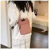 Corduroy Women's Crossbody Bag Casual Sports Student Mobile Phone Small Shoulder Bag Solid Color Female Handbag Fashion New