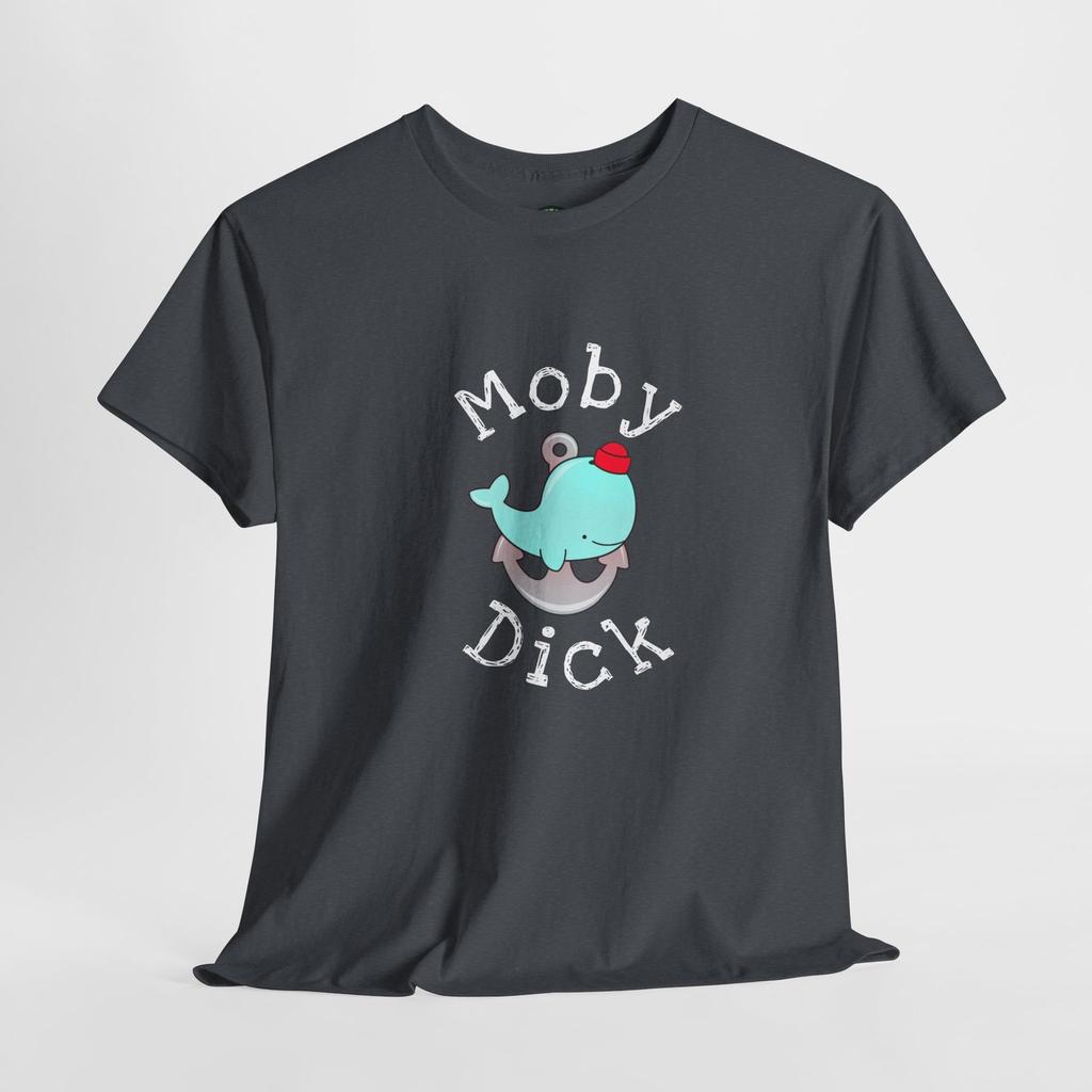 Funny T-shirt Moby Dick Whale Adult Humor Unisex Cotton Tee