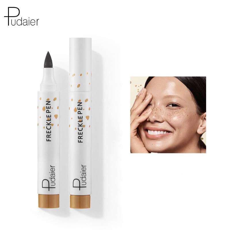 

Карандаш для веснушек Pudaier Natural Simulation водостойкий и легко наносится, не снимая веснушек с лица.