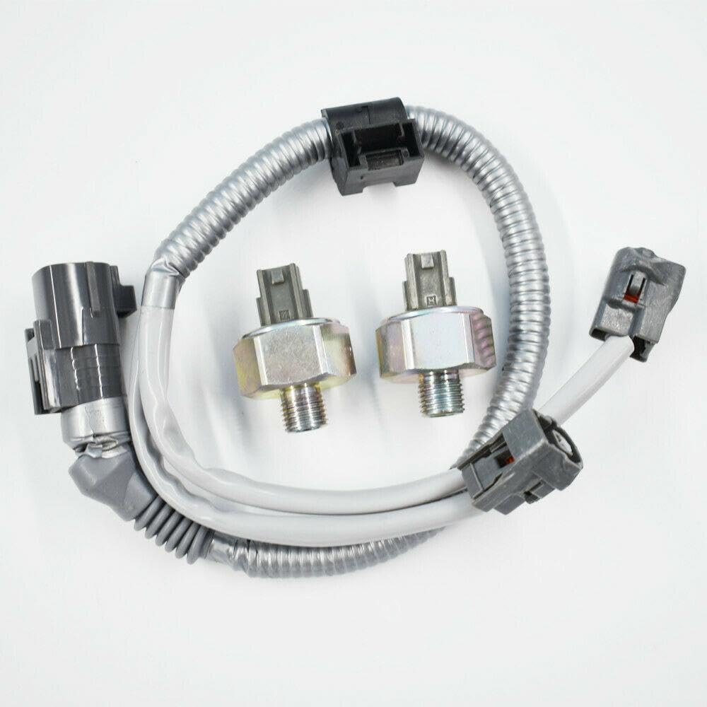 2 PCS 89615-12090 Knock Sensor with Wiring Harness Kit Compatible with Toyota Highlander Camry Avalon Sienna 2001 2002 2003 2004, For Lexus ES300