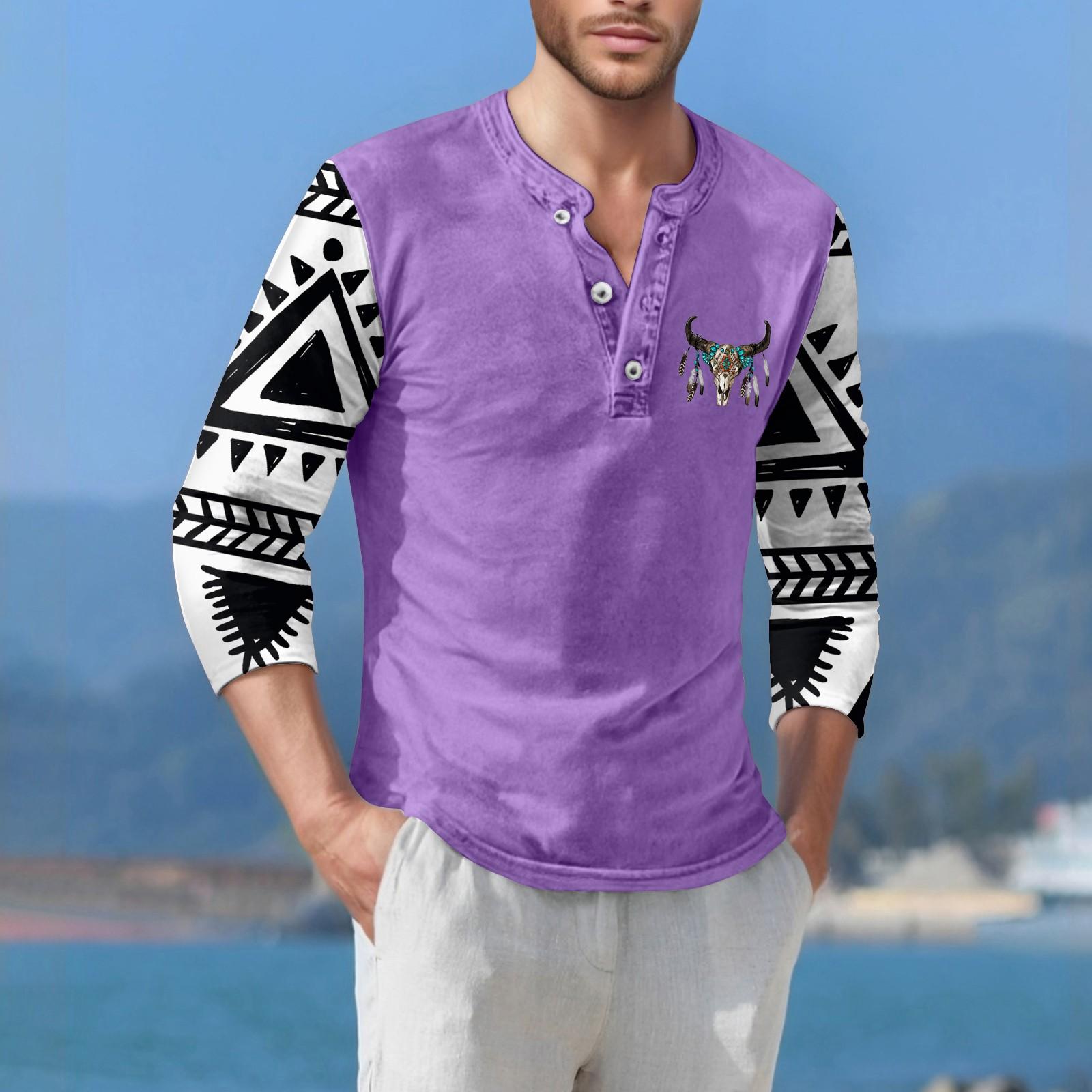 

Мужская футболка уличная повседневная мода с коротким рукавом XXL фиолетовый