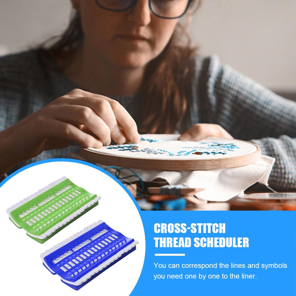 2pcs 30 Positions Embroidery Thread Holder Plastic for Sewing and Cross Stitch Embroidery Thread