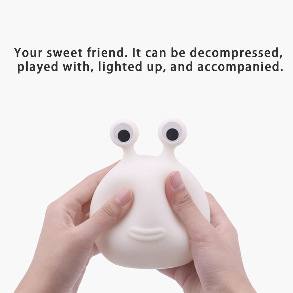 Slug Night Light Nursery Silicone Cute Animal Bedside Lamp for for Bedroom Dorm Room Decor