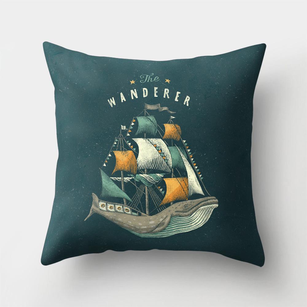 Office Pillow Creative Home Sofa Pillow Case Yiwu Pillow Cartoon Pattern