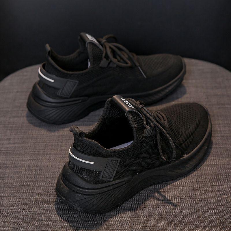 

Женские летние кроссовки Coconut 2024 из дышащей сетки: Кроссовки для бега в спортзале с мягкой подошвой 36 чёрный