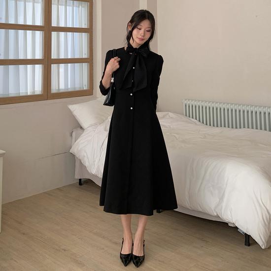 Ribbon Tie Flare Dress ITQ2YOP910 Elegant Summer Dress