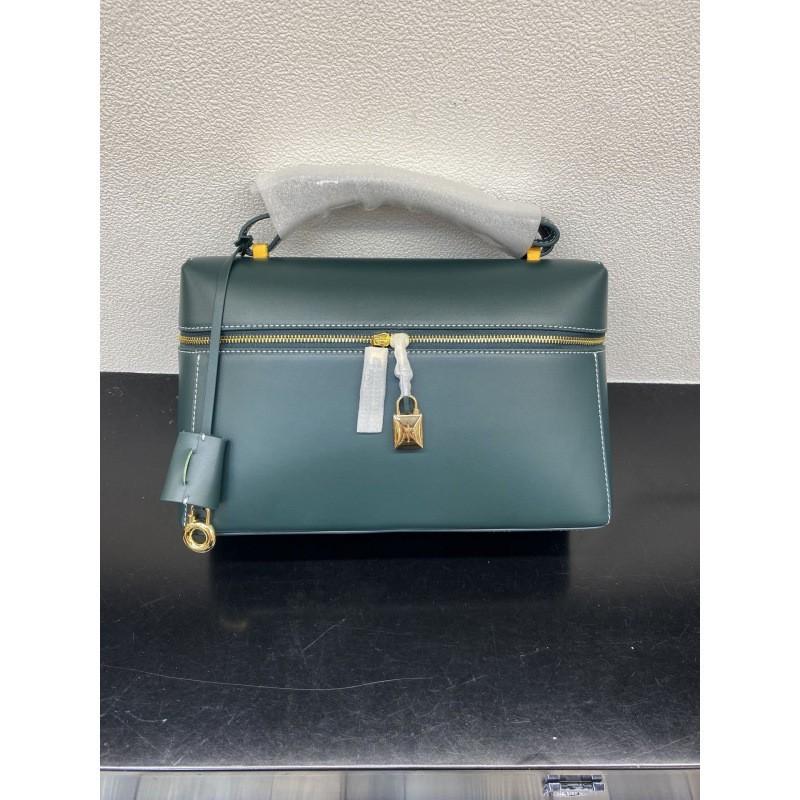 Genuine Leather Lunch Tote Bag Retro Vintage Handbag Daily Shoulder Women