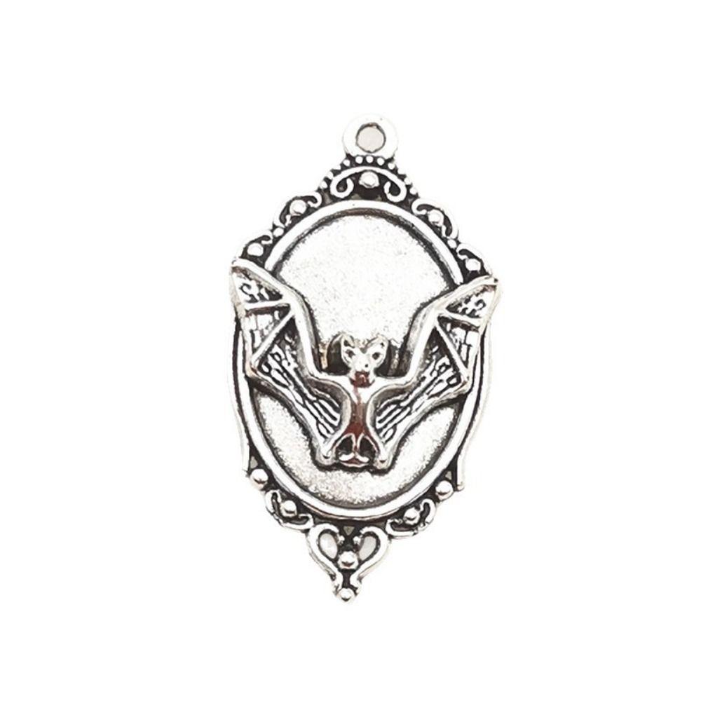 10PCS Cameo Style Bat Pendant Charm Enamel Coating Gothic Pendant Charm Halloween Costume