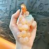Acrylic Grape Bunch Keychain: Cute Couple Bag Charm & Creative Car Keyring for Women