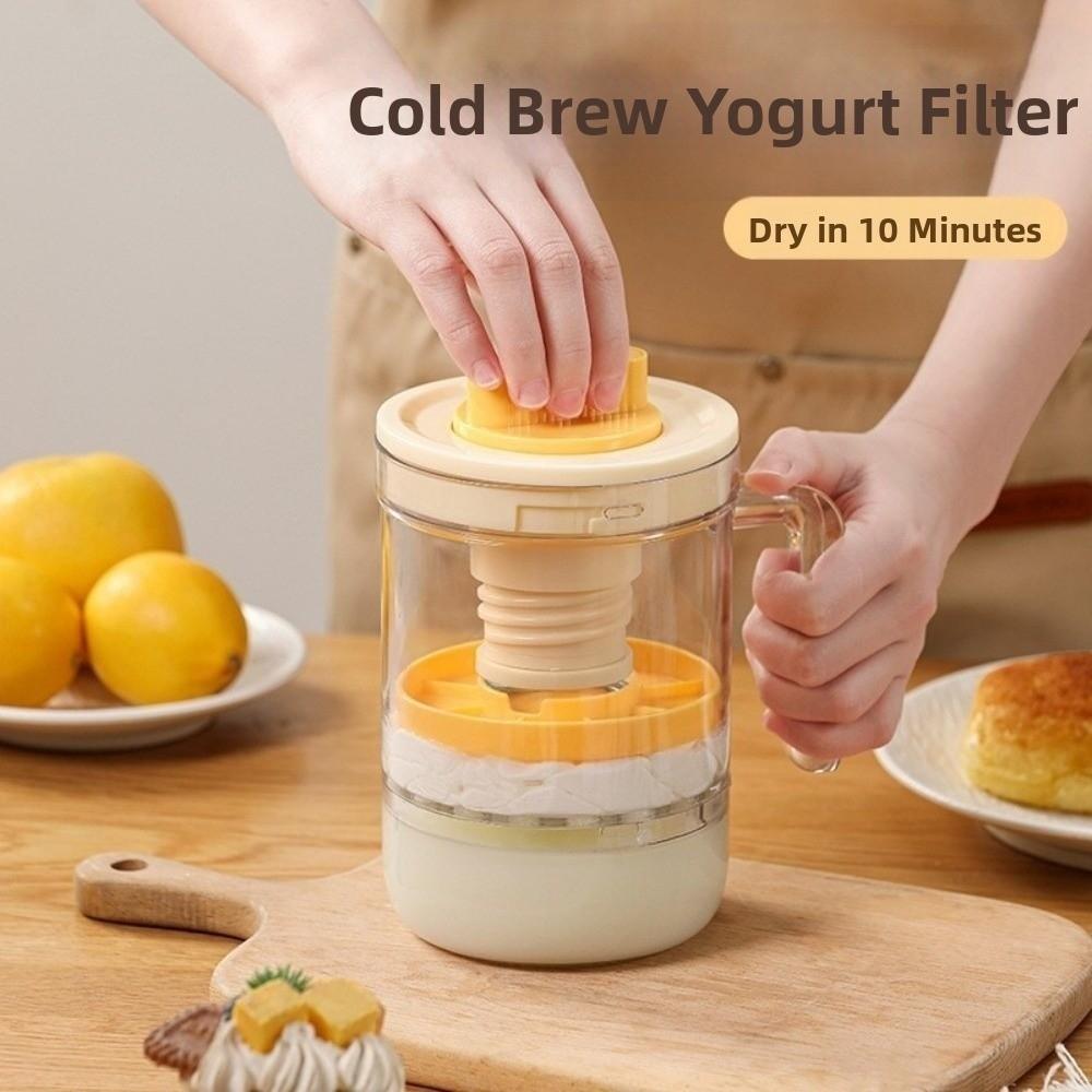 With Lid Greek Yogurt Strainer Reusable Cheese Yogurt Filter Multifunctional Whey Separator  Cheese