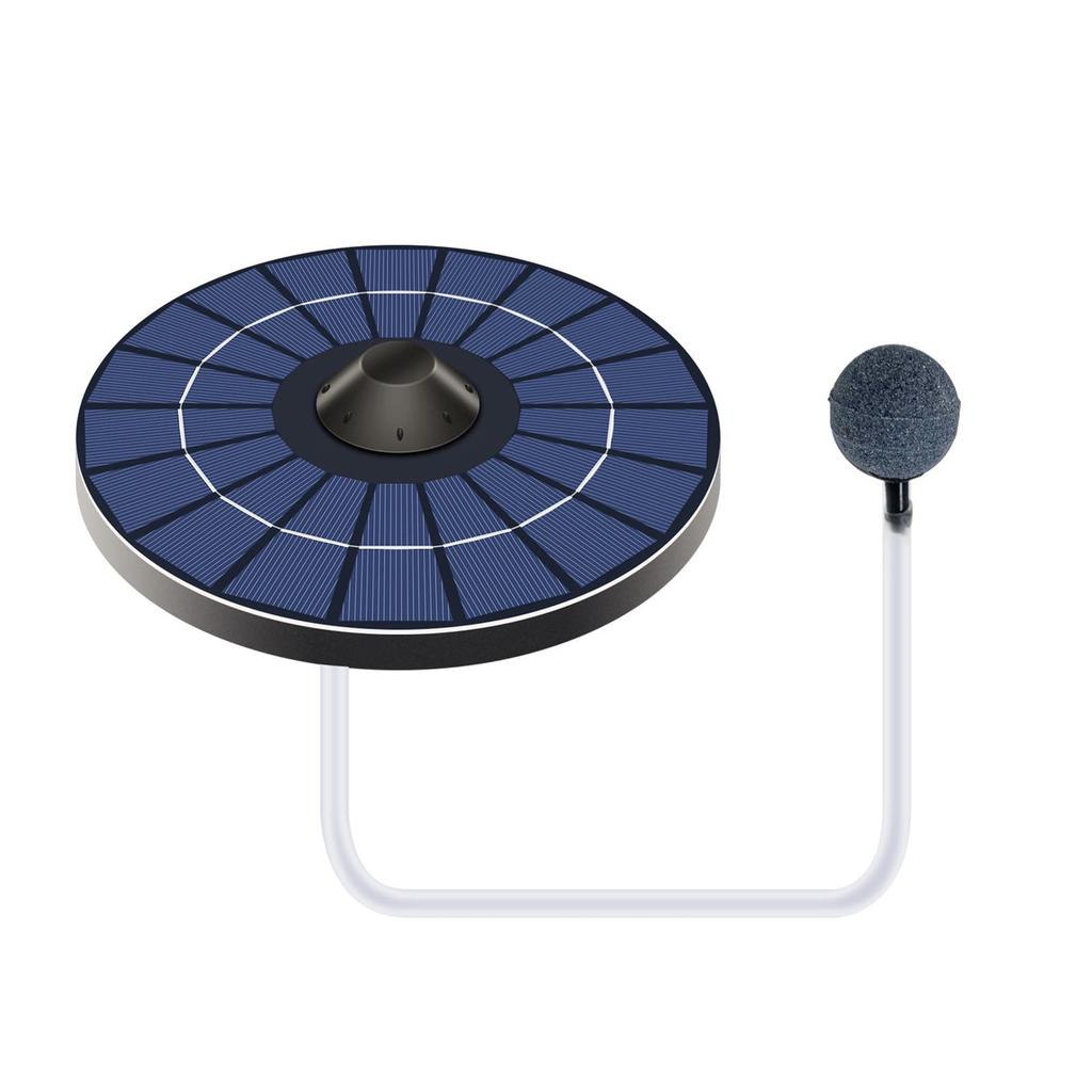 Solar Pond Aerator Oxygen Pump With Air Hose and Bubble Stone Floating Water Pond Aerator Fish Tank Oxygenator for