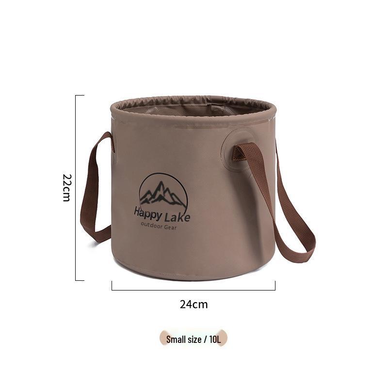 Portable Folding Water Bucket for Camping, Fishing, Foot Bath, and Outdoor Activities