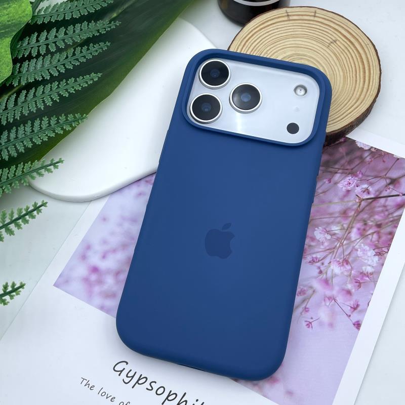 Flytende silikon telefondeksel for Apple iPhone 17 Pro Max - Ensfarvet Stor hull Støtsikkert Fullt dekkende På iPhone 16/15/14/13/12/11/Pro/Plus/17 Air