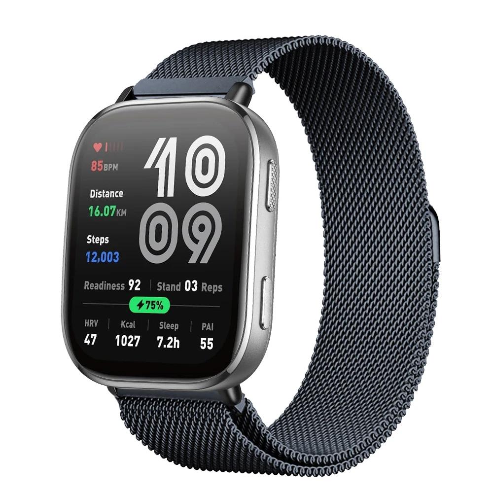 Magnetisches Armband für Für Amazfit Bip 6 Armband 22mm Band Metall Mesh Smartwatch Armband Correa Für Amazfit Bip6 Uhrenarmbänder