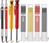 Wood Job 2.0+2.8MM Marker Pen Tools Kit Refill Leads Built-in Sharpener Long Nosed Deep Hole Mechanical Marker Pencil Kit