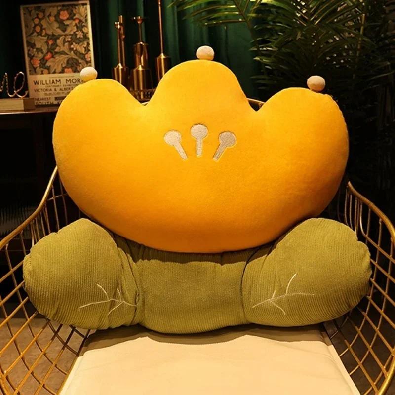 Flower Plush Pillow Sleeping Decorative Bed Cushion Bedhead Seat Backrest Home Large Size Detachable Washable Cushion