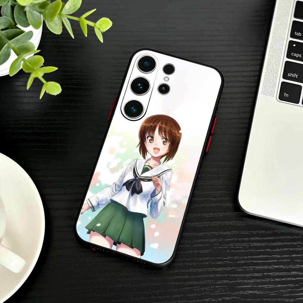 G-GIRLS U-Und P-PANZER Phone Case For Samsung S26,S25,S24,S23,S22,S21,S20,S30,Ultra,Plus,Fe,Note,5G Black Cover