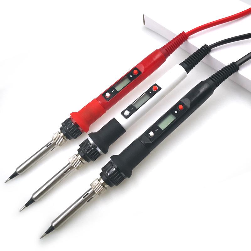 80W Adjustable Temperature Digital Soldering Iron Kit - Electric Welding Pen for Household Repair