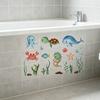 2 Sheets Non Slip Bathtub Stickers Cute Ocean Creature Sticker Self Adhesive Bath Tub