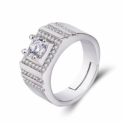 S925 Silver Ring Couple Ring Accessories Wedding Ring Simple Men and Women Jewelry