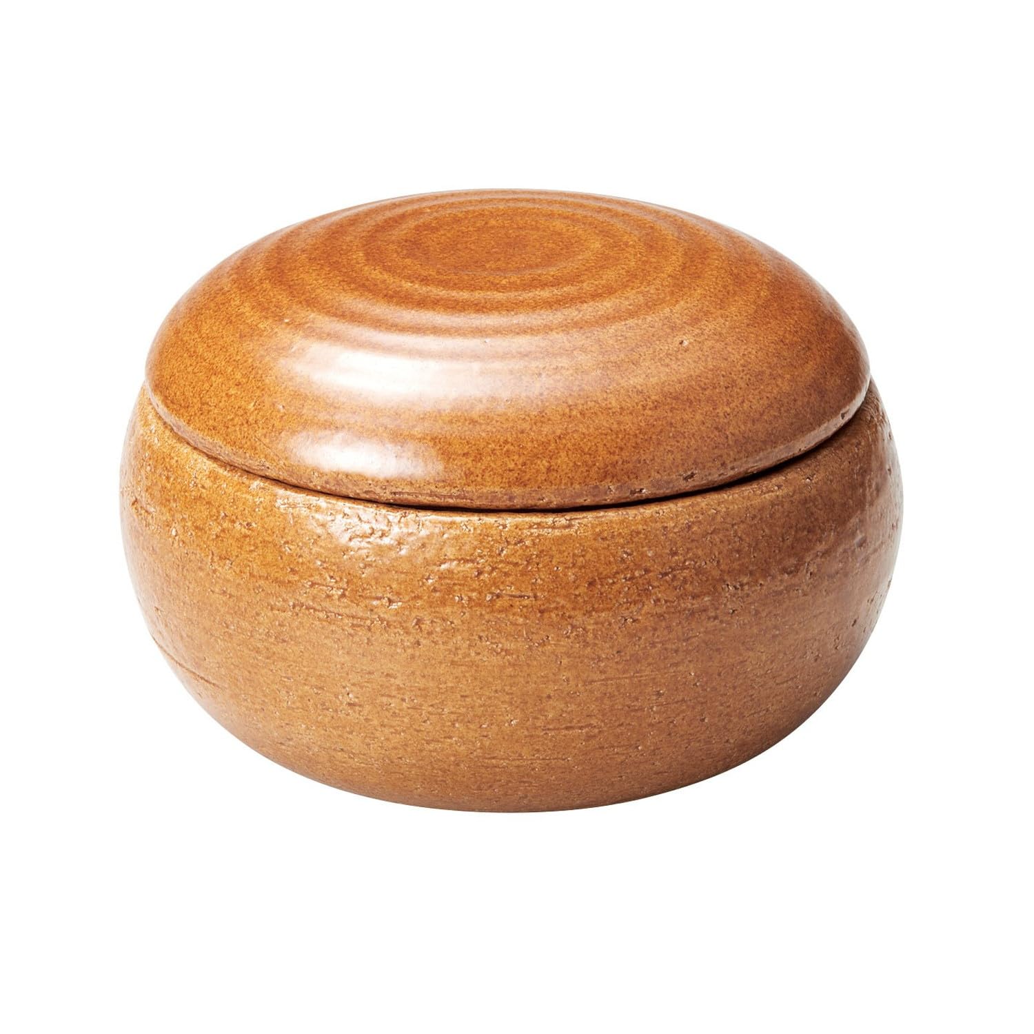 

Banko Ware Round Rice Container (Large), Candy Glaze, Holds 1.5 Cups (16cm Diameter), Microwave Safe, Made in Japan, Product Number 18825