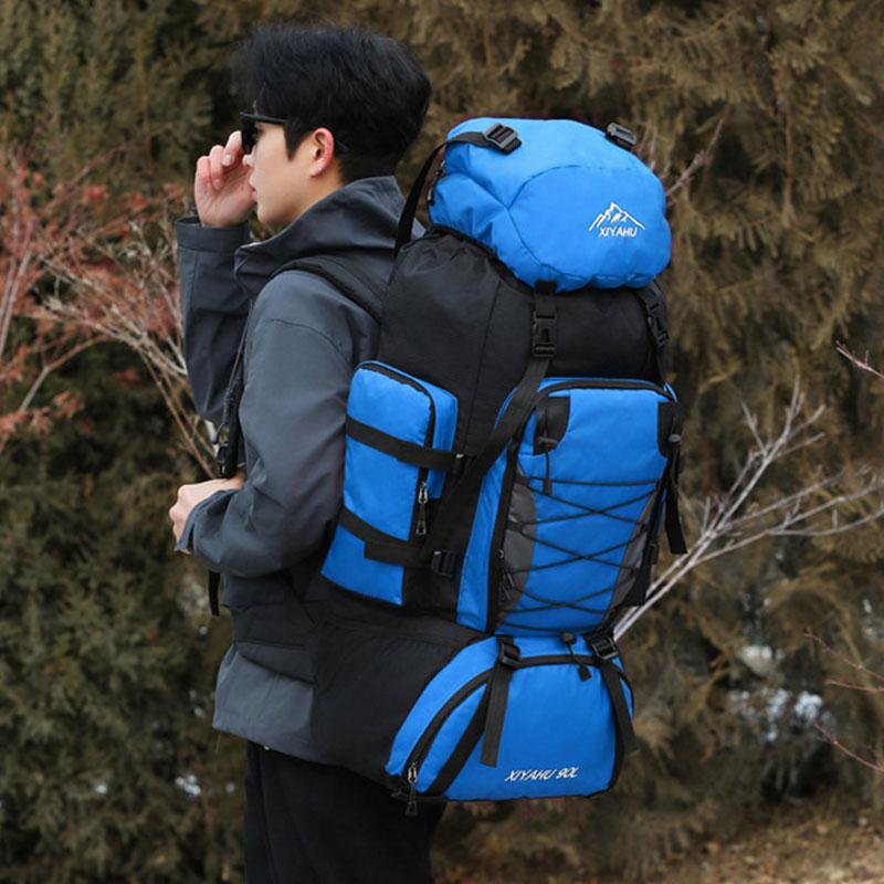 90L Travel Backpack for Men Women Large Capacity Hiking Camping Backpacks Outdoor Waterproof Mountaineering Sports Bag