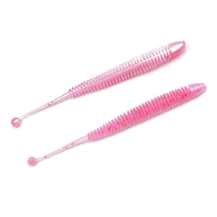 4.8/6/8cm Artificial Worm Baits Saltwater Fishing Tackle Accessories for Trout Fishing Soft Lures Paddle Tail Baits