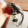 Snautie Dog Pu Leather Bag Charm With Cartoon Butterfly Knot For Fashionable Spring Use