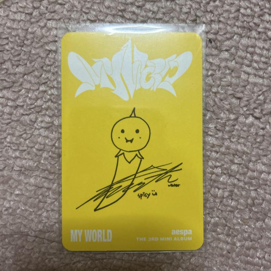 [USED] aespa winter target version trading card