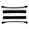 Classic Fashion Black and White Striped Geometric Rectangle Embrace Pillowcase Sofa Living Room Home Decor Cushion Cover
