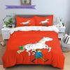 Pippi Longstocking  Pattern Bedding Quilt Set  Home Decoration  Gift (1 * Duvet Cover + 2 * Pillowcase  Without Core)