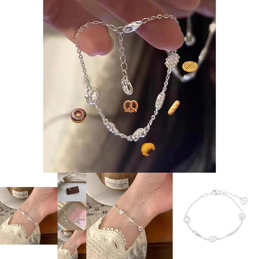 Elegant Donut Bracelet For Women Summer 2024 Geometric Design Sweet Style