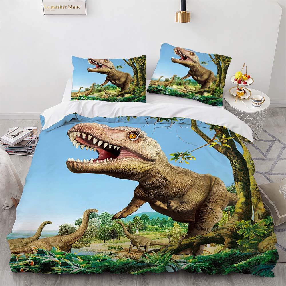 Housse De Couette Dinosaur Bed Cover Set Dropship Home Textile Adults Children Winter Duvet Cover Sets Twin Size Home Textile