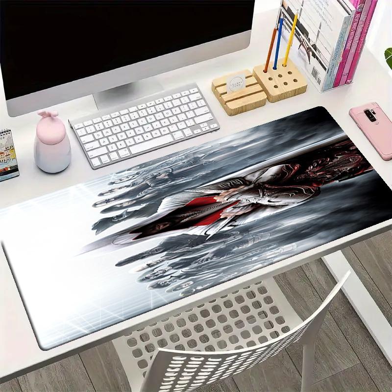 Assassin's Creed Theme Mouse Pad, Non Slip Rubber Base, Multifunctional Office & Home Decor, Perfect for Workspace Personalization.