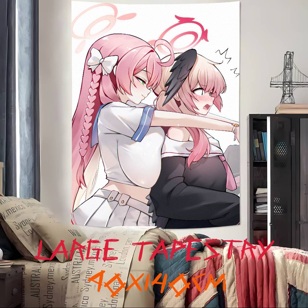 Heet Schattig Kawaii Meisje Urawa Hanako Blue Archive Populair Kamer Decoratie Wandkleed Kunstkamer Huisdecoratie Wandkunst Decor