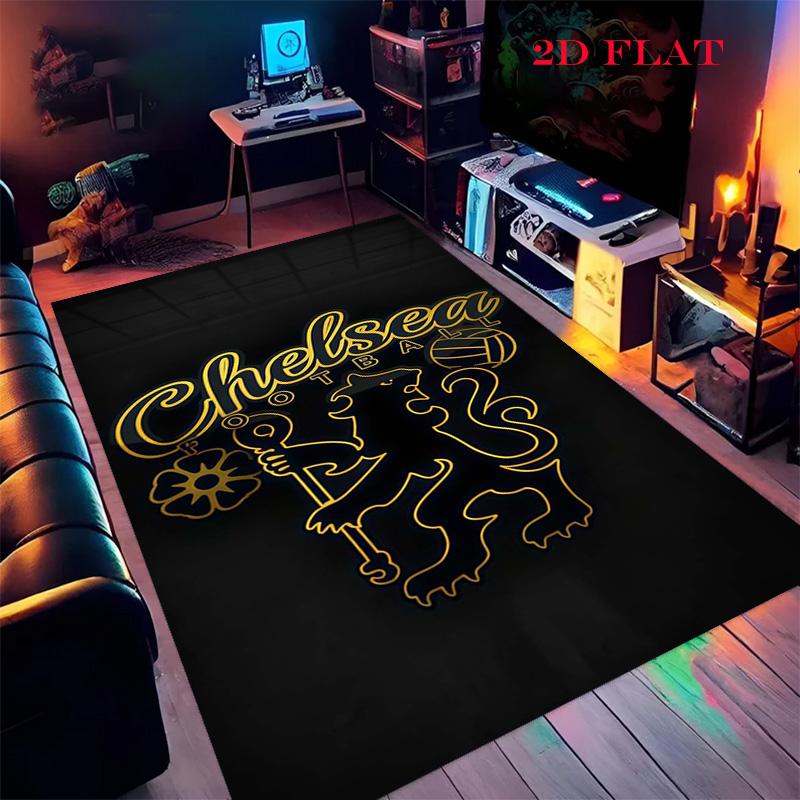 Chelsea FC Football Carpet Rug for Living Room Bedroom Home Sofa Decoration,Kids Play Nonslip Floor Mat