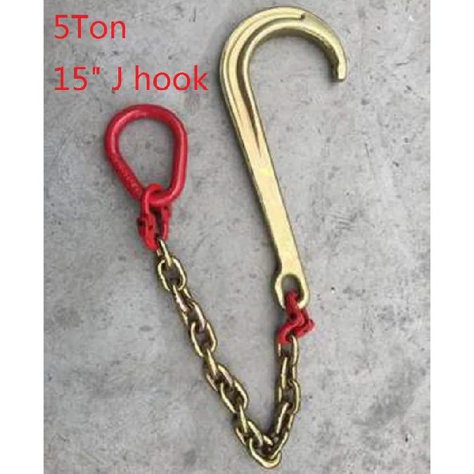 Pulley for steel wire rope Road rescue truck trailer wrecker accessories hook chain loquat hook winch sling Trailer vehicle