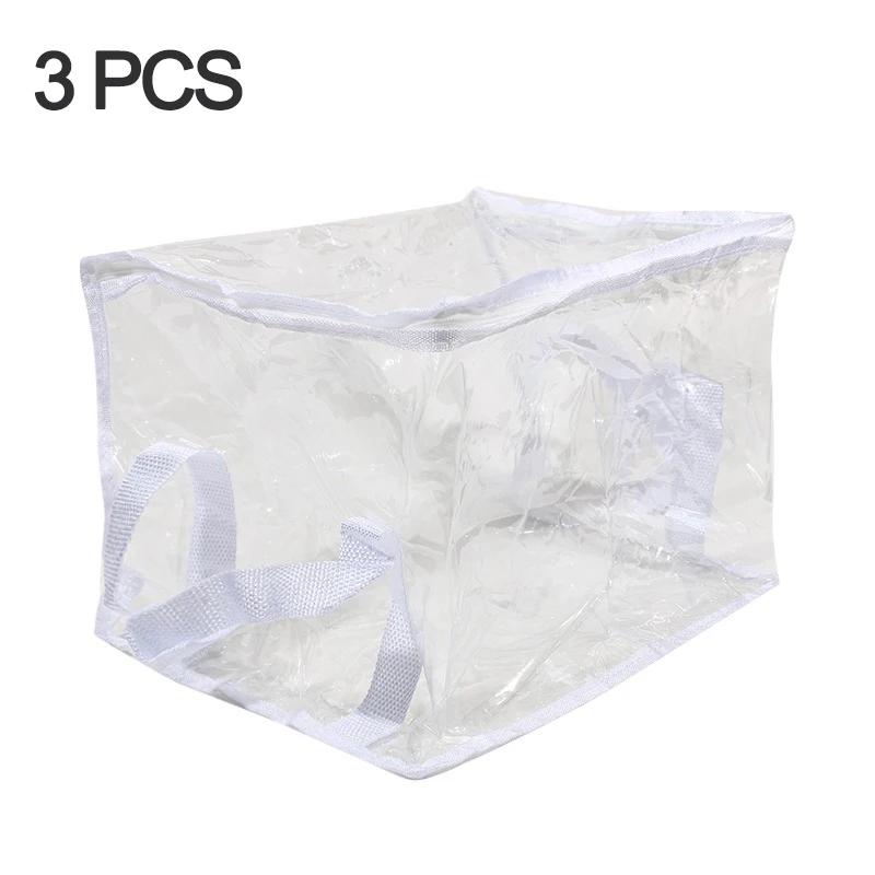 Transparent Book Storage Bag – Foldable Waterproof Dustproof Document Organizer for Newspapers/Magazines