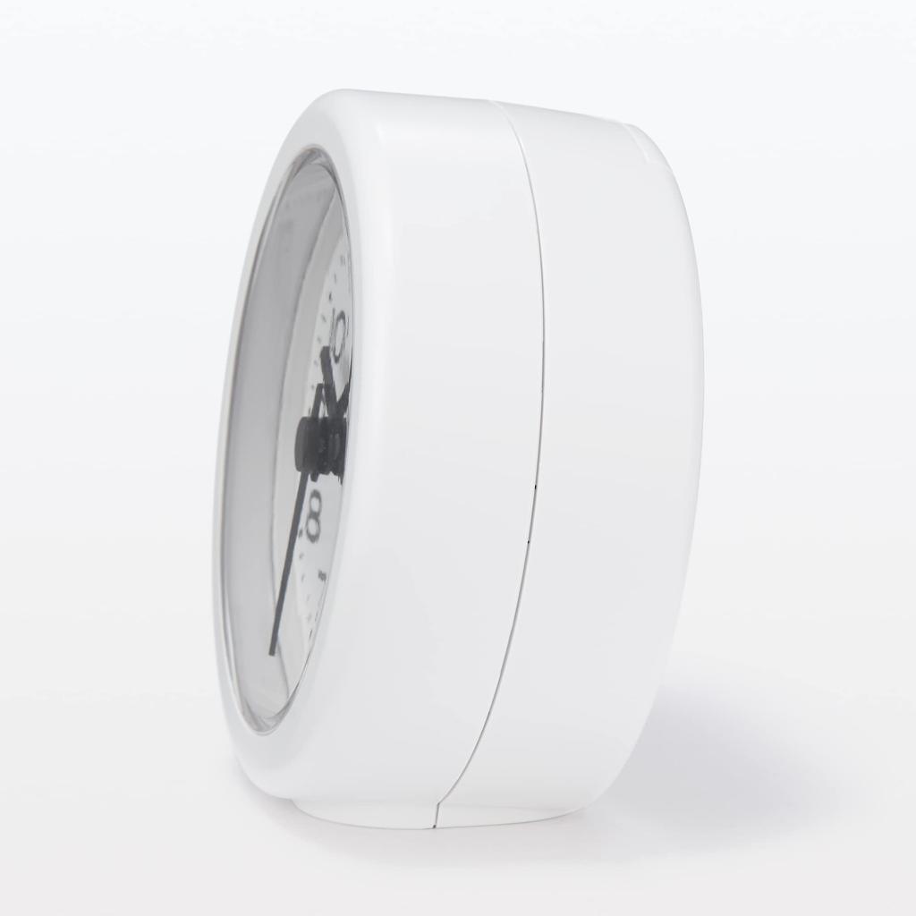 MUJI Analog Bathroom Clock 12046745 Wide x Deep x High MJ-BC2 White, 8.6cm 4.0cm 8.6cm