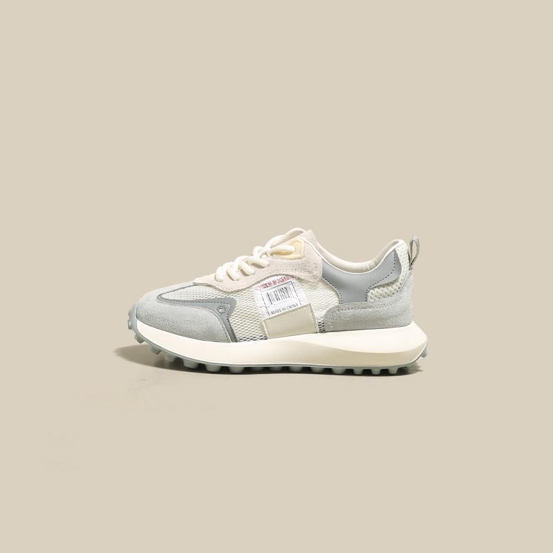 Ruoji Agan Women's Pink Thick-Soled Casual Sneakers - Spring/Summer 2022