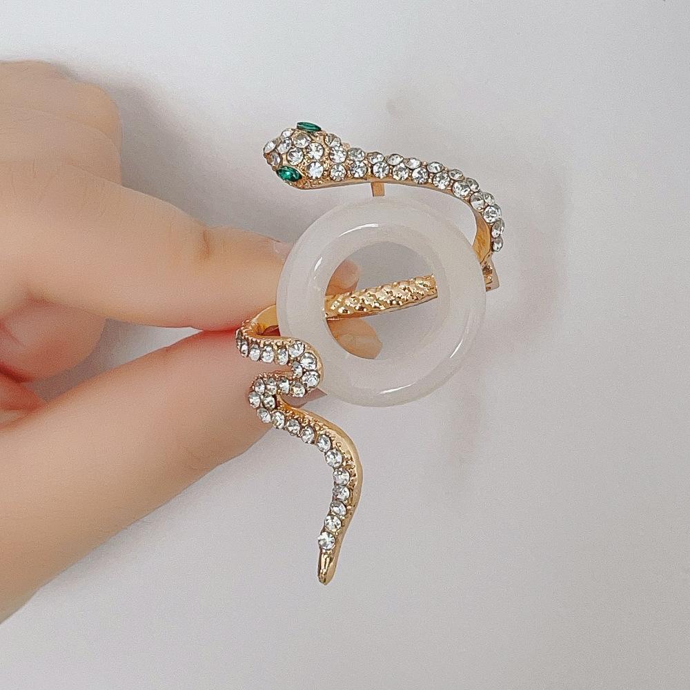 European and American New High-end Snake Brooch, Retro Chinese Style Snake Corsage, 3CM*5CM