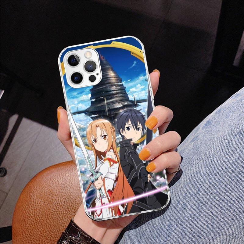 Sword Art Online Anime Phone Case For iPhone 17 Air 16 Pro Max 16E 15 + 14 Plus 11 12 13 Mini 7 8 SE Gift Print Cover Fundas 17