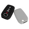 2pcs 4 Buttons Remote Key Cover Fit for Toyota Land Cruiser Venza Grand Highlander Sequoia Corolla Crown Black & Grey
