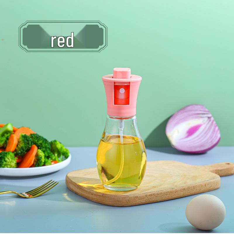 Universal Glass Oil Spray Bottle: Dustproof, Large Caliber, Uniform Seasoning Dispenser